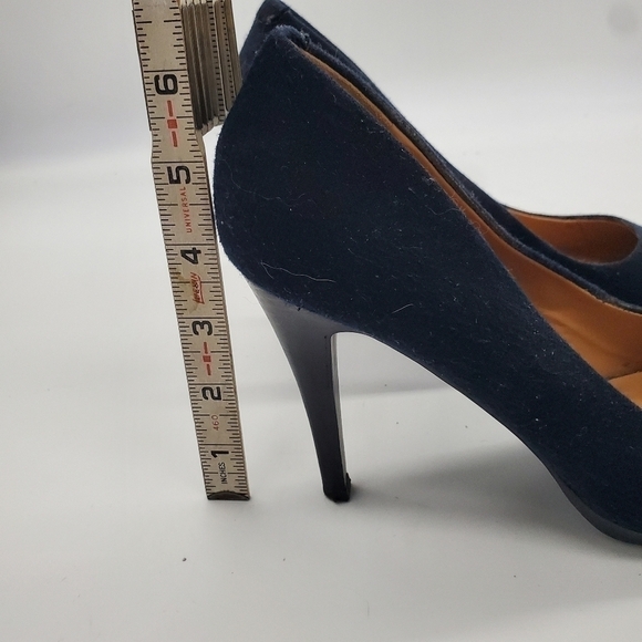 Nine West Wise Up Heels Women Size 8.5M Shoes Navy Blue - Picture 6 of 13